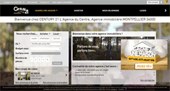 Desktop Screenshot of century21-adc-montpellier.com